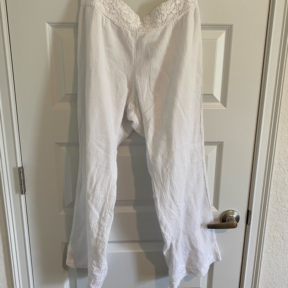 NY Collection PXL linen beach pants
